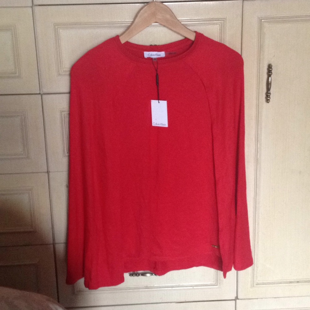 Calvin Klein red top